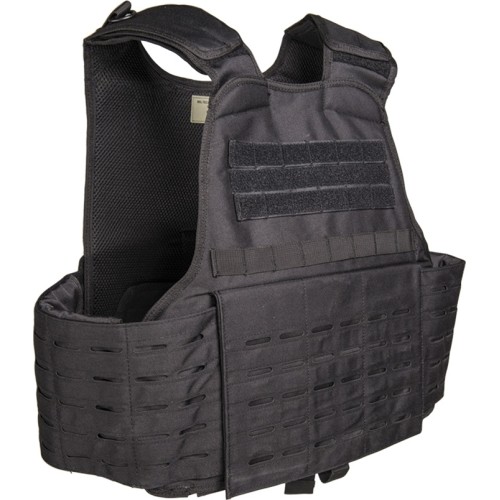 BLACK LASER CUT CARRIER VEST