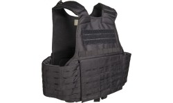 BLACK LASER CUT CARRIER VEST