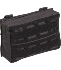 BLACK LASER CUT BELT POUCH SMALL