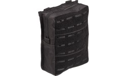 BLACK LASER CUT BELT POUCH LARGE