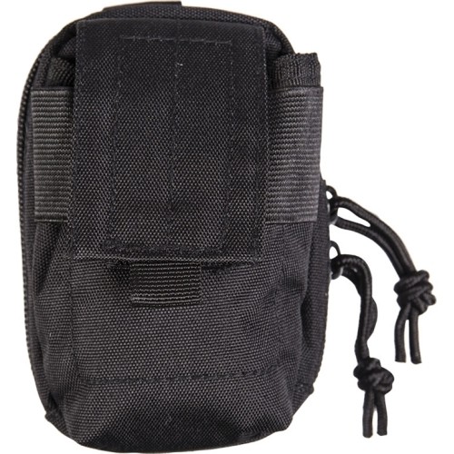 BLACK PADDED BELT POUCH