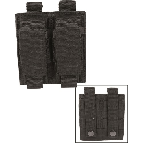 BLACK DOUBLE PISTOLE MAGAZINE POUCHE