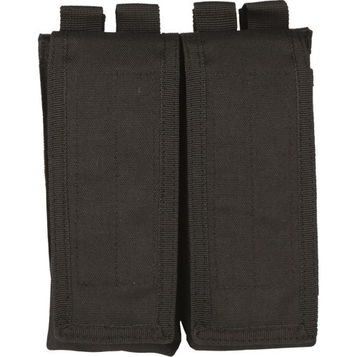BLACK DOUBLE AK 47 MAGAZINE POUCH