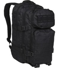 US BLACK LASER CUT ASSAULT BACKPACK SM