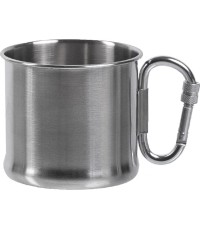 Stalowy kubek z karabińczykiem 500 ml