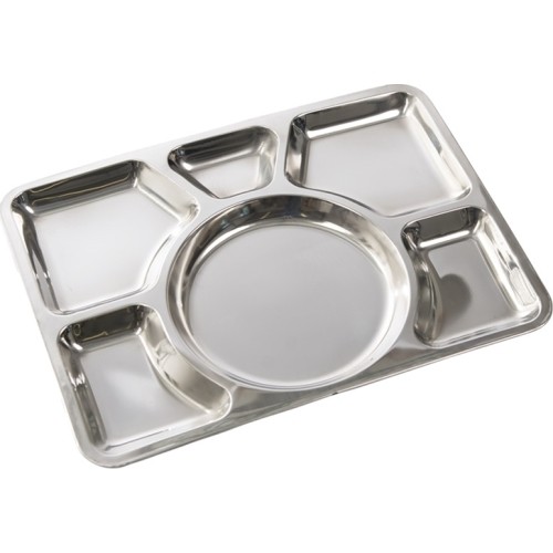 S/STEEL CANTEEN PLATE SIXFOLD