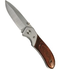 ONE-HAND KNIFE WITH WOODEN GRIP