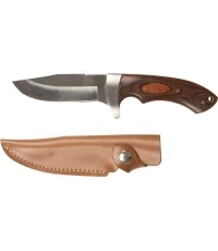 HUNTING KNIFE WITH WOODEN HANDLE