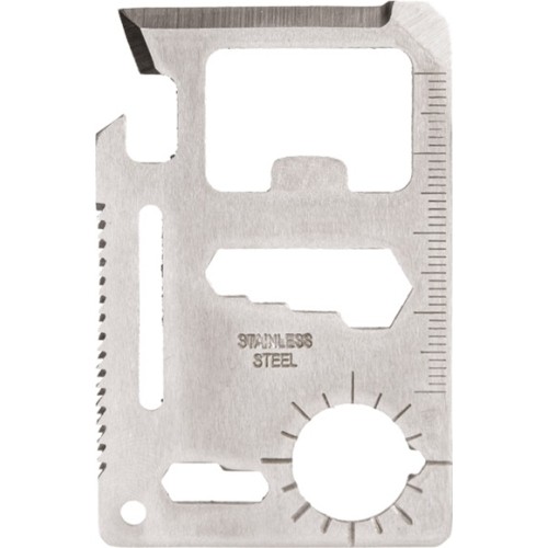 SURVIVAL TOOL CARD BLANK WITH POUCH