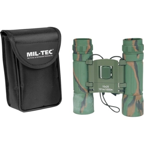 Składana lornetka Mil-Tec 10x25, kamuflaż