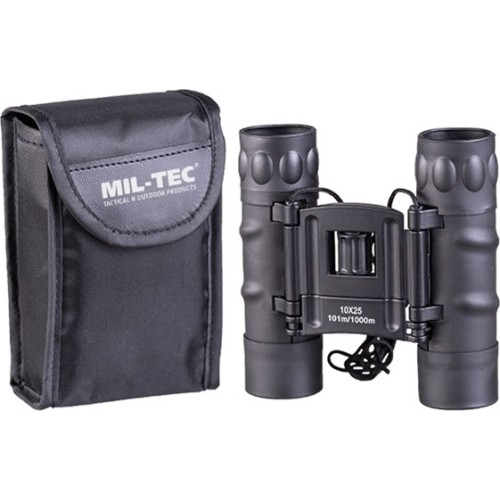 Składana lornetka Mil-Tec Gen.II 10x25, czarna