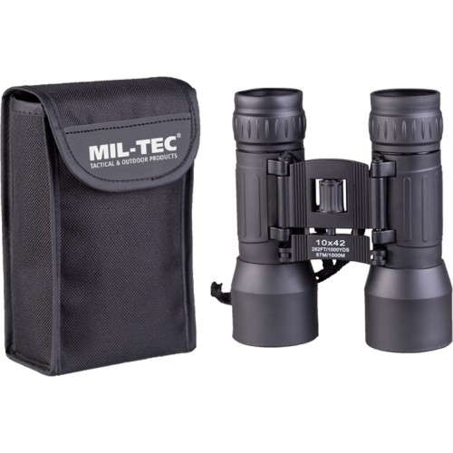 Składana lornetka Mil-Tec 10x42, czarna
