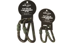 WOODLAND 80MM TACTICAL CARABINER (PAIR)