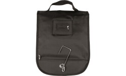 BLACK COSMETIC ORGANIZER WITH MIRROR