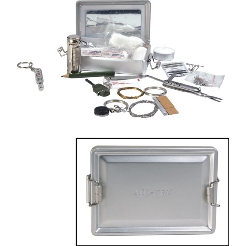 Zestaw survivalowy w aluminiowym pudełku