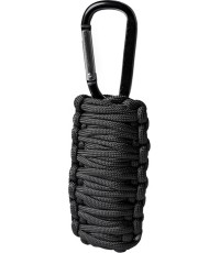Czarny zestaw survivalowy paracord, mały