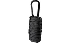 Czarny zestaw survivalowy paracord, mały