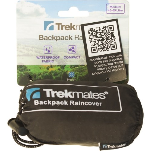 Pokrowiec przeciwdeszczowy na plecak Trekmates S, 45 l, czarny