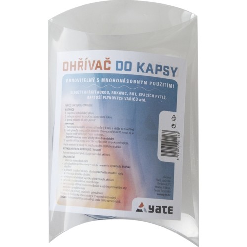 Kieszonkowy turystyczny podgrzewacz do ciała Yate Amaroun - 10x8 cm