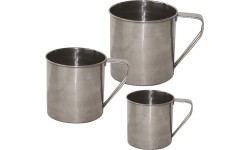 Kubek turystyczny ze stali nierdzewnej Yate - 0,5 l