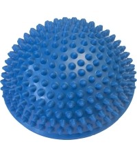 Piłka do masażu Yate Spiky Half Ball, 16 cm – niebieska