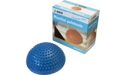 Piłka do masażu Yate Spiky Half Ball, 16 cm – niebieska