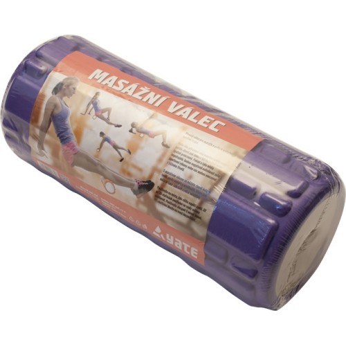 Wałek do masażu YATE - 33x14 cm, fioletowy