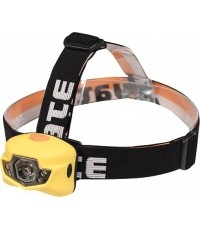 Latarka czołowa Yate Panter 3W Cree + 2 LED, żółta