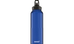 Bidon Butelka podróżna sportowa do picia SIGG Alu Drinking WMB - Aluminium, 1,5 l, niebieska