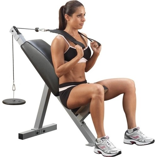 Ławka treningowa skośna Powerline Abcrunch Body-Solid