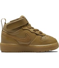 Buty dziecięce Nike Court Borough Mid 2 brązowe CD7784 701
