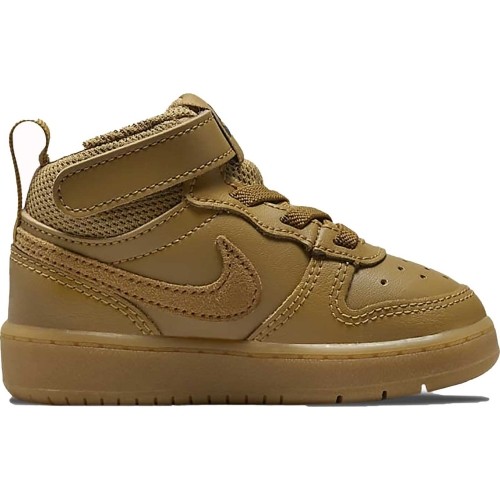 Buty dziecięce Nike Court Borough Mid 2 brązowe CD7784 701