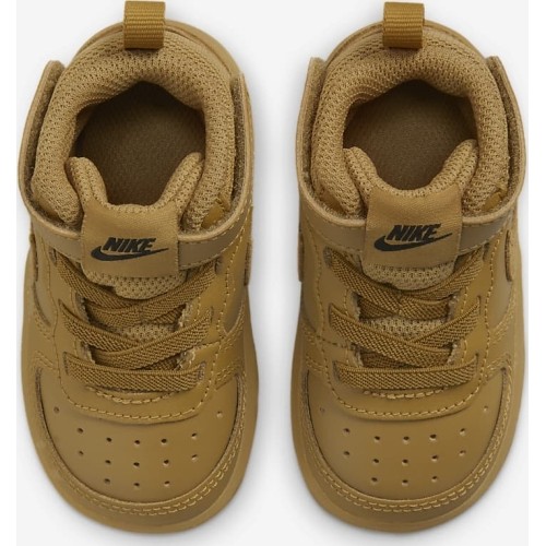 Buty dziecięce Nike Court Borough Mid 2 brązowe CD7784 701