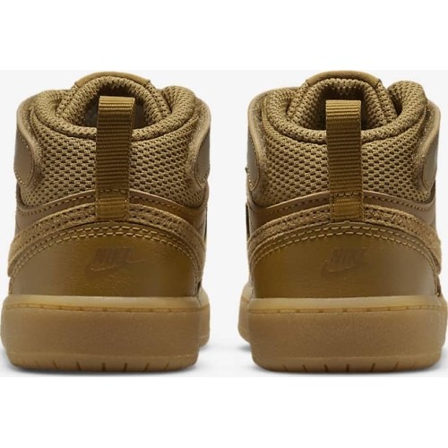 Buty dziecięce Nike Court Borough Mid 2 brązowe CD7784 701