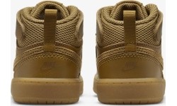 Buty dziecięce Nike Court Borough Mid 2 brązowe CD7784 701
