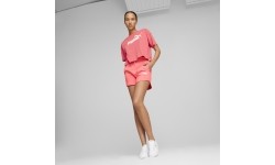 Damskie szorty Puma Ess 5" High Waist różowe 848339 50