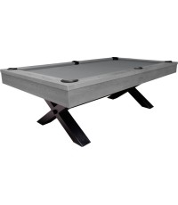 Stół bilardowy, Pool, Xray, 8 stóp, szary, standardowa tkanina żółto-zielona