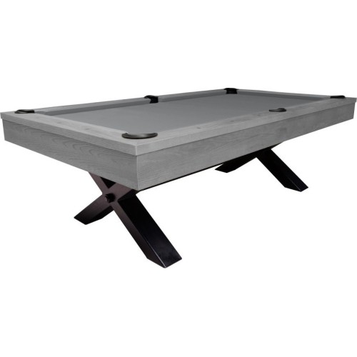 Stół bilardowy, pool, Xray, 8 ft, szary, standardowe sukno żółto-zielone