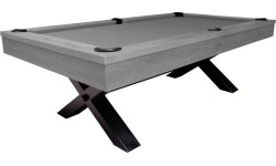 Stół bilardowy, Pool, Xray, 8 stóp, szary, standardowa tkanina żółto-zielona