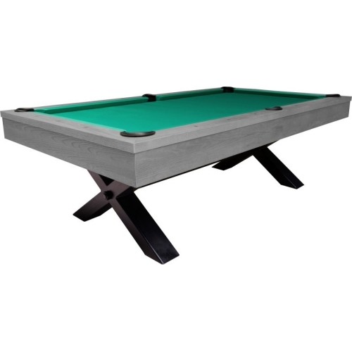 Stół bilardowy, Pool, Xray, 8 stóp, szary, standardowa tkanina żółto-zielona