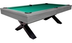 Stół bilardowy, Pool, Xray, 8 stóp, szary, standardowa tkanina żółto-zielona