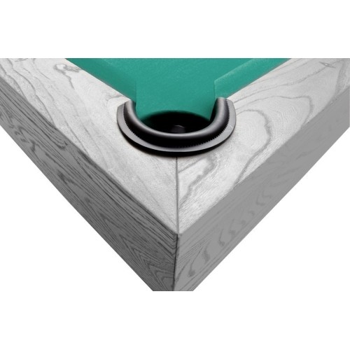 Stół bilardowy, Pool, Xray, 8 stóp, szary, standardowa tkanina żółto-zielona