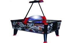 Airhockey Comix, czarno-niebiesko-czerwony, do użytku komercyjnego, 238x128x81 cm, nie zawiera weryfikatora monet