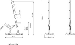 Stojaki wielopoziomowe (2 sztuki) MS-S105 2.0 - Marbo Sport