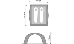 YATE TWINKLE, namiot samorozkładający się