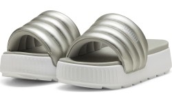 Klapki damskie Puma Karmen Slide Puffy White Silver 395399 03