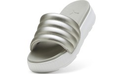 Klapki damskie Puma Karmen Slide Puffy White Silver 395399 03