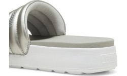 Klapki damskie Puma Karmen Slide Puffy White Silver 395399 03