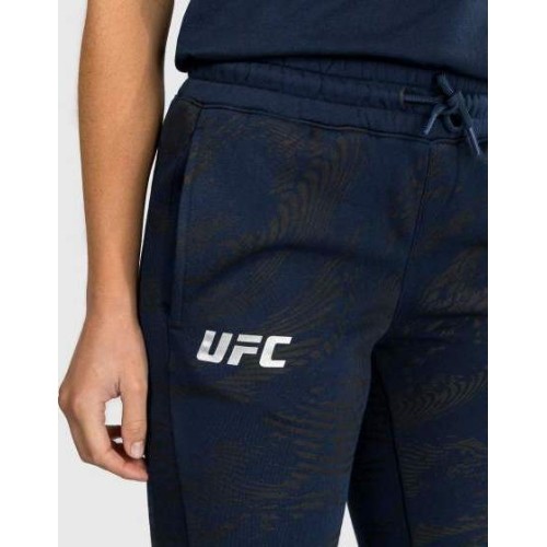Bawełniane spodnie damskie UFC Fusion by Venum Fight Week - Oceanic Blue