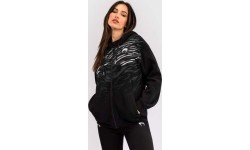 Damska replika bluzy z zamkiem błyskawicznym UFC Fusion by Venum - czarna